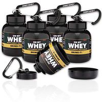 OnMyWhey - Portable Protein and Supplement Powder Funnel Key-Chain - Classic 5-Pack