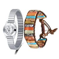 Mesinya Just Breathe 316L s.Steel Essential Oils Diffuser Locket Bangle Bracelet (2 Pack for Man Woman)