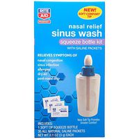 Rite Aid Nasal Rinse Sinus Relief Kit - 1 Bottle & 30 Saline Packets | Nasal Irrigation System | Relieve Allergies, Sinus Infections, and Nasal Congestion Symptoms