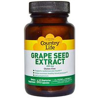 Country Life, Grape Seed Extract, 200 mg, 60 Veggie Caps