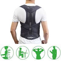 ZSZBACE Comfort Posture Corrector Clavicle and Shoulder Support Back Brace, Upper and Lower Back Pain Relief, Fully Adjustable for Men and Women, Thoracic Kyphosis (M)