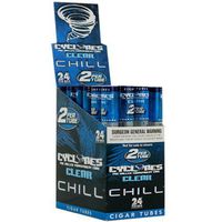CYCLONES PRE ROLLED CONES CLEAR CHILL BLUE FLAVOR PACK OF 24