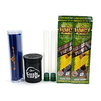 Bundle - 4 Items - Juicy Hemp Wraps Mango with Juicy Wrap Roller and KC Pop Top (12 Packs)