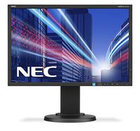 NEC Display MultiSync E223W-BK 22" Widescreen LED Monitor, 16:10, 5ms, 1680x1050, 250 Nits, 1000:1, DVI/VGA/DisplayPort, Black