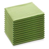 E-Cloth Glass & Polishing Microfiber Cleaning Cloth, Lime Green, 12 Count