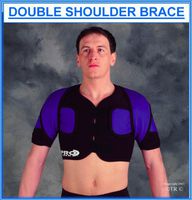 Prolineonline Double Shoulder Brace Support Compressive Neoprene, L/XL.