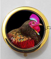 BlackKey Animal Chicken 3-Compartment Decorative Pocket Gift Box Case Organizer for Pill, Color 2 -1786