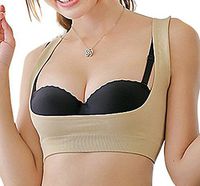 ieasysexy Chest Up Camisole Shaper Shapewear Chest Tights Corset Prevent Sagging (M, Nude)