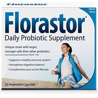 Florastor Daily Probiotic Supplement for Men and Women – Saccharomyces Boulardii lyo CNCM I-745 (250 mg; 50 Capsules)