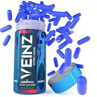 VEINZ Pills - Best Nitric Oxide Booster w/ALA, L-Arginine and L-Citrulline- Top Muscle Mass & Pump Supplement - 120 Capsules