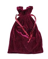 Velvet Jewelry Bag, Soft Drawstring Pouch, Tarot, Dice, Rune or Card Gift Bag, Small 4" x 6" (Wine, 1 Pack)