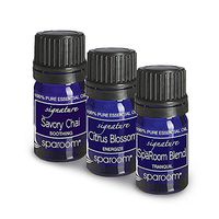 SpaRoom Premium Therapeutic Grade 100% Pure Essential Oils Set, 3-pack including Savory Chai, Citrus Blossum, and SpaRoom Blend, 5mL