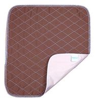 Ultra Waterproof Washable Seat Pad (20 x 22 Inch) for Incontinence - Seniors, Adult, Children, or Pet Underpad - Triple Layer Chair Cover Protector, 24 Ounce Absorbency (Brown) by BrightCare