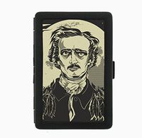Edgar Allen Poe Gothic Black Cigarette Case Holder Wallet RFID-blocking