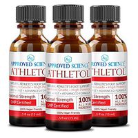 Athletol - Rapid Athlete's Foot Relief - Undecylenic Acid (25% USP) & Tea Tree Oil - All Natural Vegan Friendly Formula - 3 Bottles .5 Fl. Oz