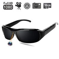 1080P HD Sunglasses Hidden Camera - Video Recording Spy Eyeglasses Plus Photo Taking Function, UV400 Polarized Glasses, 16GB Memory Card Built-in