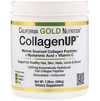 Marine Hydrolyzed Fish Collagen + Hyaluronic Acid + Vitamin C Unflavored Healthy Hair Skin Nails Joints Bones 7.26 oz 206 g