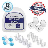 Snore Stopper Snoring Solution, Includes 8 Packs of Nose Vents, 2 Packs of Silicone Magnetic Anti Snore Clip 2 in 1 for Comfortable Sleep-Sleep Apnea Devices- Total 12 Packs
