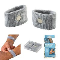 2 Motion Sickness Relief Wristbands Nausea Boat Car Plane Wrist Band Travel Aid