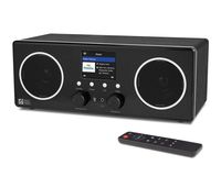 Ocean Digital WiFi/DAB/FM Internet Stereo Radio WR280S with Bluetooth Receiver, Remote APP Control, Aux in, Line Out, UPnP/DLNA, Wooden Casing, 2.8" Color Display