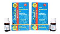 Baraka Sinus Rejuvenation Oil 4 ml Bottle Sinus Inhaler, Nose Decongestant with 6 Organic Essential Oils for Cold Relief - Two Pack