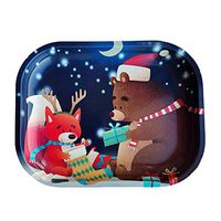 Metal Rolling Tray Durable Art Scroll Tray Nice Moon