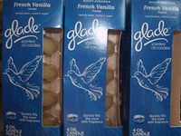 Glade Scented Oil Candle Refills, French Vanilla, 4 Count (Pack of 3)