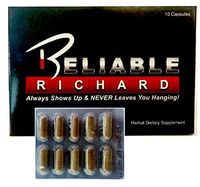 Reliable Richard (10 Pill Pack)"Always Shows Up & NEVER Leaves You Hanging"! (Male Enhancement & Testosterone Booster)