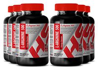L arginine - L - ARGININE Energy Booster 500 MG - Improve Performance (6 Bottles)
