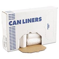 Boardwalk 434717 High-Density Can Liner, 43 x 47, 56gal, 14 Mic, Natural, 25 Bags/RL, 8 Rolls/CT