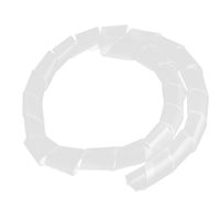 uxcell Spiral Binding Cord Wrap Wire Tidy Cable Protector 1 Meters White