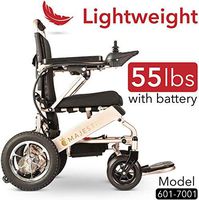Majestic Buvan 2020 Wide Ultra Lightweight Fold & Travel Electric Heavy Duty Mobility Power Wheelchair Scooter Travel Safe (Model 7001 Bronze)