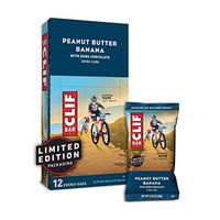 CLIF BAR - Energy Bars - Peanut Butter Banana with Dark Chocolate - (2.4 Ounce Protein Bars, 12 Count)