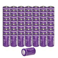 1/2AA Size 3.6V 1200 mAh ER14250 Lithium Batteries (50 Pcs)