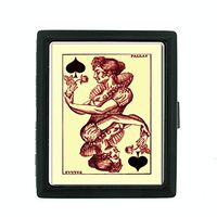Perfection In Style Metal Cigarette Case Vintage Playing Cards Design 006