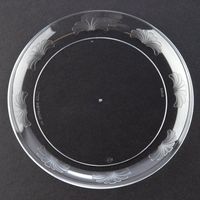 WNA Designerware Plates, Plastic, 6quot, Clear, 180/Carton