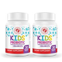 Silver Fern Brand Kids Ultimate Probiotic - 2 Bottles - 30 Chewable Tablets Each - Sugar & Gluten Free - Children's Dietary Supplement - DNA & Survivability Verified - Digestive & Immune Support