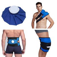 Koo-Care Pain Relief Hot Cold Therapy Reusable Ice Bag Pack & Wrap for Head, Shoulder, Back, Knee etc.(9", Dark Blue)
