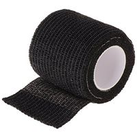 shyln Tape Wrap, Self Adherent Rap Tape, Adhering Stick Bandage,for Tattoo Grip/Postoperative Wound Dressing/Sports Protection (Black)