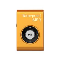 MIUSUK Waterproof MP3 Player Built-in 8GB Swimming Diving Sports with Waterproof Headphones Players Support FM Radio and Shuffle Feature Perfect Swimming Companion (Orange)