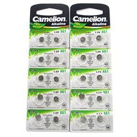 20 CAMELION AG1 / LR60 / 164 / 364 Button Cell Battery Long Shelf Life 0% Mercury (Expire Date Marked)