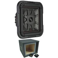 Kicker Car Audio L7 10" 1000W Subwoofer 46L7T104 and Ported Enclosure Sub Box