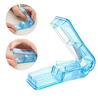 FaSoLa Portable Pill Splitter Case Pill Cutter (Blue)