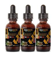 Anti Stress Supplement - Hemp Seed Oil Organic Drops 780mg - Mint Flavor - Hemp Oil for Blood Pressure - 3 Bottles 3 FL OZ (90 ML)