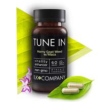 Horny Goat Weed with L-Arginine and Maca Root - Natural Energy Complex Supports Stamina, Performance and Energy - Non-GMO - 60 Capsules