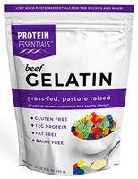 Protein Essentials Beef Gelatin Powder, Unflavored, Pasture-Raised, Grass Fed (16oz)