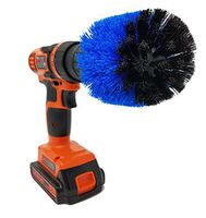 The Beast Brush - (Blue - Medium) Cone Power Brush Drill Attachment for Cleaning Showers, Tubs, Bathrooms, Tile, Grout, Carpet, Tires, Boats