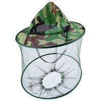 Dilwe Mosquito Insect Hat Mesh, Anti-mosquito Bee Bug Insect Fly Mask Cap Hat with Head Net Mesh Face Protection Outdoor