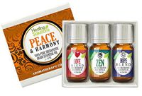 Peace & Harmony Blends Set 100% Pure, Best Therapeutic Grade Essential Oil Kit - 3/10mL (Love, Hope, and Zen)