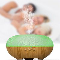OKELA Ultrasonic Aroma Essential Oil Diffuser, Compatible with Alex and Smart Phone APP, Automatic shut-off and Low Noise 300ml Cool Mist Humidifier with Colorful LED Lights Changing